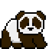 brown panda pet